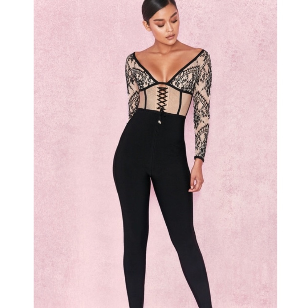 Lace black jumpsuit from House of CB